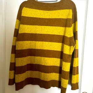 J. Crew Brown and Yellow Sweater